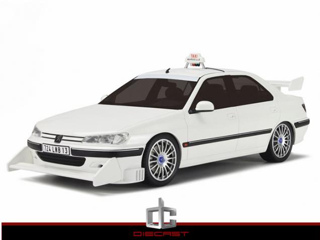Peugeot TAXI ミニカー ホワイト Peugeot 406 Taxi 1998